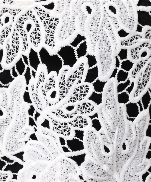 MURUA（ムルーア）の「レースデコルテＴＯＰＳ（シャツ/ブラウス・レディース・ブラック/オレンジ/ホワイト・FREE）」の11枚目の写真