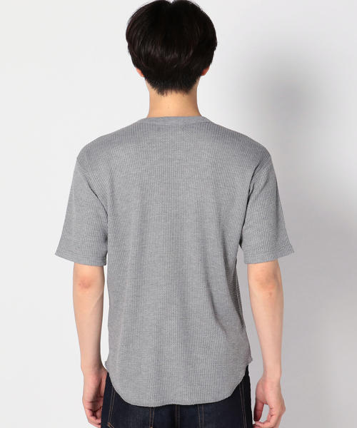 SHIPS JET BLUE(シップスジェットブルー)の「SHIPS JET BLUE: サーマルカットソー(Tシャツ/カットソー・メンズ・ブラック/オフホワイト/チャコールグレー/ピンク・MEDIUM/SMALL/LARGE)」の6枚目の写真