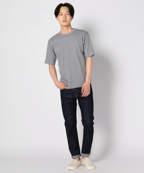 SHIPS JET BLUE(シップスジェットブルー)の「SHIPS JET BLUE: サーマルカットソー(Tシャツ/カットソー・メンズ・ブラック/オフホワイト/チャコールグレー/ピンク・MEDIUM/SMALL/LARGE)」の7枚目の写真