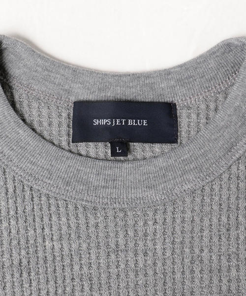 SHIPS JET BLUE(シップスジェットブルー)の「SHIPS JET BLUE: サーマルカットソー(Tシャツ/カットソー・メンズ・ブラック/オフホワイト/チャコールグレー/ピンク・MEDIUM/SMALL/LARGE)」の11枚目の写真