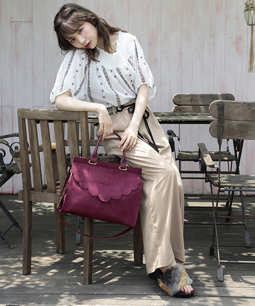 one after another NICE CLAUP（ワンアフターアナザーナイスクラップ）の「カラフル刺繍ブラウス（シャツ/ブラウス・レディース・オフホワイト/ブラック/イエロー・FREE）」の13枚目の写真