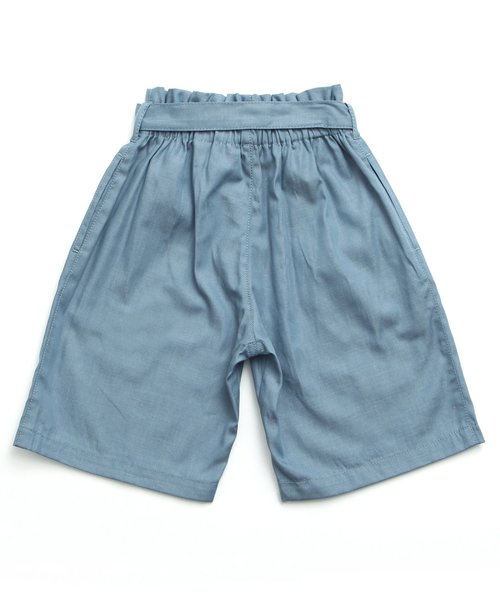 BREEZE(ブリーズ)の「ウエストリボンワイドクロップドパンツ 8分丈(その他パンツ・キッズ・ブルー/ネイビー・100/120/110/130/140/95/80/90)」の6枚目の写真