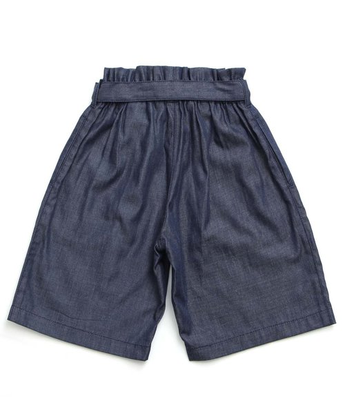 BREEZE(ブリーズ)の「ウエストリボンワイドクロップドパンツ 8分丈(その他パンツ・キッズ・ブルー/ネイビー・100/120/110/130/140/95/80/90)」の7枚目の写真