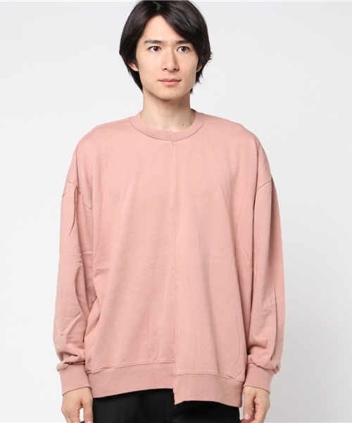 DIET BUTCHER（ダイエットブッチャー）の「【DIET BUTCHER SLIM SKIN】EX.ガーメントダイオーバーサイズスェット（スウェット・メンズ・ブラック/パープル/グレー/ピンク・FREE）」の4枚目の写真