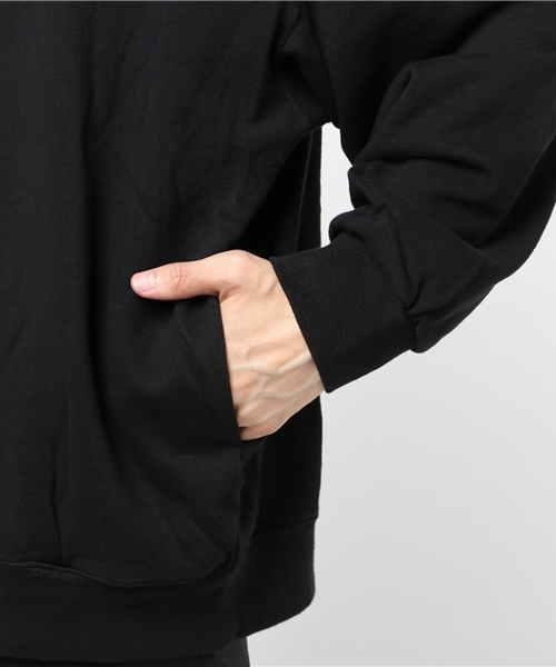 DIET BUTCHER（ダイエットブッチャー）の「【DIET BUTCHER SLIM SKIN】EX.ガーメントダイオーバーサイズスェット（スウェット・メンズ・ブラック/パープル/グレー/ピンク・FREE）」の5枚目の写真