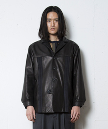 定価16.5万 FACTOTUM 18ss レザーカーコート ブラック 48 定価16.5万 FACTOTUM 18ss レザーカーコート ブラック 48