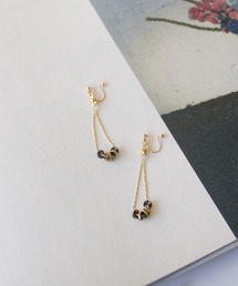 モチーフ フェイクパール ノンホールピアス/イヤリング