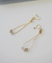 モチーフ フェイクパール ノンホールピアス/イヤリング