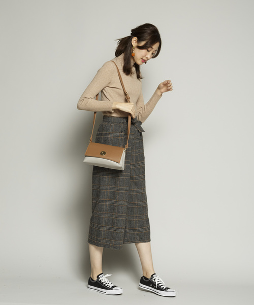 PLAIN CLOTHING（プレーンクロージング）の「バイカラー3wayバッグ（ショルダーバッグ・レディース・カーキ/キャメル/ブラック・FREE）」の17枚目の写真