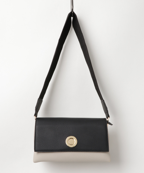 PLAIN CLOTHING（プレーンクロージング）の「バイカラー3wayバッグ（ショルダーバッグ・レディース・カーキ/キャメル/ブラック・FREE）」の12枚目の写真
