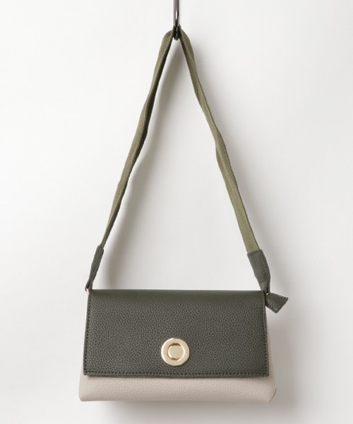 PLAIN CLOTHING（プレーンクロージング）の「バイカラー3wayバッグ（ショルダーバッグ・レディース・カーキ/キャメル/ブラック・FREE）」の11枚目の写真