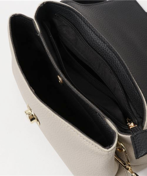 PLAIN CLOTHING（プレーンクロージング）の「バイカラー3wayバッグ（ショルダーバッグ・レディース・カーキ/キャメル/ブラック・FREE）」の7枚目の写真