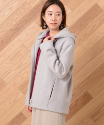 un dix cors | コクーンフードショートコート(その他アウター)