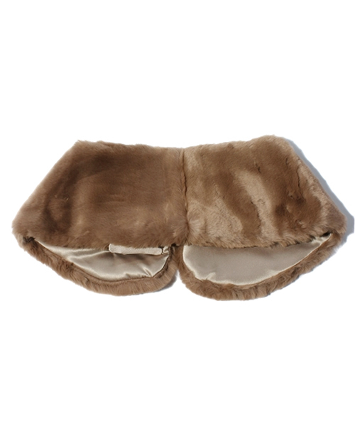 NANO universe（ナノユニバース）の「フェイクマフラー（マフラー・レディース・モカ/ダークブラウン・FREE）」の3枚目の写真