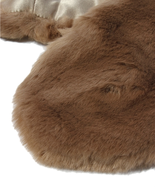 NANO universe（ナノユニバース）の「フェイクマフラー（マフラー・レディース・モカ/ダークブラウン・FREE）」の4枚目の写真