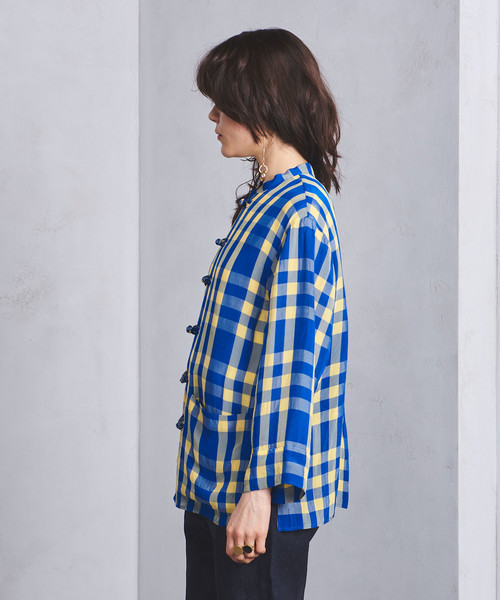 UNITED ARROWS アローズUGMSC ギンガムチェック チャイナシャツ UNITED ARROWS（ユナイテッドアローズ）の「◇UGMSC ギンガム
