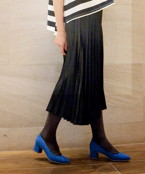 salle de bal（サルデバル）の「チャンキーヒールパンプス / 太ヒール / 低め パンプス（パンプス・レディース・ベージュ/ブルー/ブラック・L/M/S）」の3枚目の写真