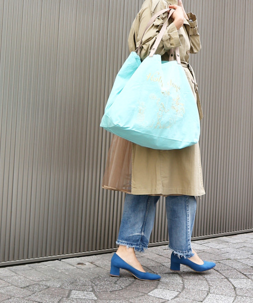 salle de bal（サルデバル）の「チャンキーヒールパンプス / 太ヒール / 低め パンプス（パンプス・レディース・ベージュ/ブルー/ブラック・L/M/S）」の15枚目の写真