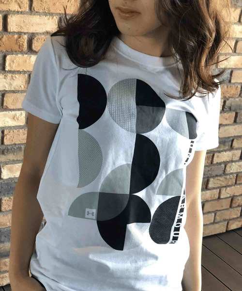 UNDER ARMOUR（アンダーアーマー）の「レディース ライフスタイル半袖Tシャツ / スポーツスタイルドットクルー（Tシャツ/カットソー・レディース・ミント/ホワイト・L/M/S/XL）」の6枚目の写真