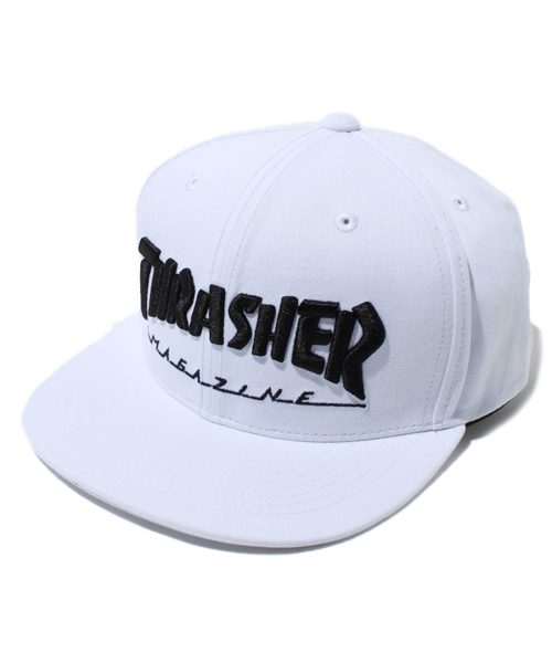 THRASHER（スラッシャー）の「WEGO/THRASHERツイルキャップ（キャップ・レディース・ホワイト/ブラック/ブルー/サックスブルー・FREE）」の2枚目の写真