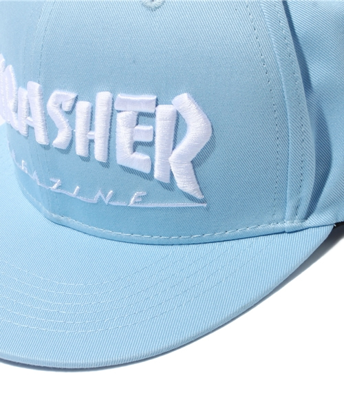 THRASHER（スラッシャー）の「WEGO/THRASHERツイルキャップ（キャップ・レディース・ホワイト/ブラック/ブルー/サックスブルー・FREE）」の7枚目の写真