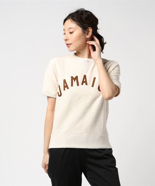 Sanca（サンカ）の「Sanca × fennica / 別注 JAMAICA ショートスリーブスウェットシャツ（スウェット・レディース・グレー/ホワイト系その他5・0）」の2枚目の写真