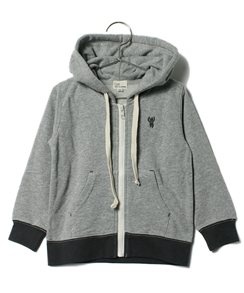 coen（コーエン）の「〔KIDS〕ムラ糸裏毛パーカー（パーカー・キッズ・グレー/コバルトブルー・S/100/M/110/L/120/XL/130/140/150）」の2枚目の写真