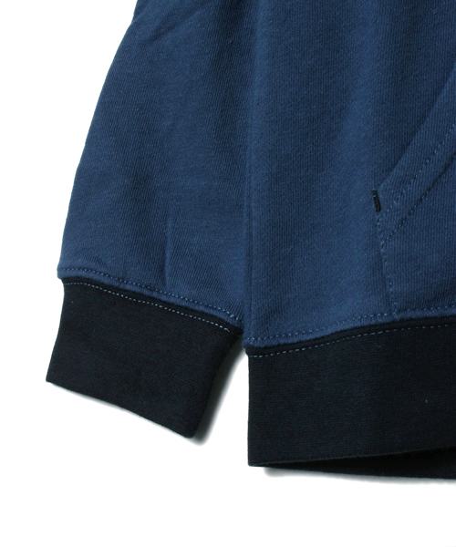 coen（コーエン）の「〔KIDS〕ムラ糸裏毛パーカー（パーカー・キッズ・グレー/コバルトブルー・S/100/M/110/L/120/XL/130/140/150）」の5枚目の写真