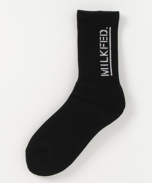 MILKFED.(ミルクフェド)の「STENCIL SOX(ソックス/靴下・レディース・ホワイト/マルチ/ブラック/レッド・ONE SIZE)」の2枚目の写真