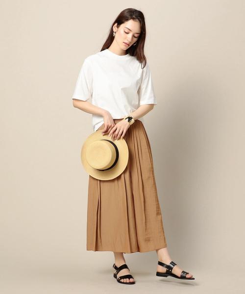 BEAUTY&YOUTH UNITED ARROWS(ビューティーアンドユースユナイテッドアローズ)の「BY∴ クロップドコットンTシャツ о(Tシャツ/カットソー・レディース・ケリー/パープル/ホワイト・FREE)」の7枚目の写真