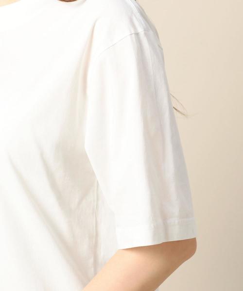 BEAUTY&YOUTH UNITED ARROWS(ビューティーアンドユースユナイテッドアローズ)の「BY∴ クロップドコットンTシャツ о(Tシャツ/カットソー・レディース・ケリー/パープル/ホワイト・FREE)」の5枚目の写真