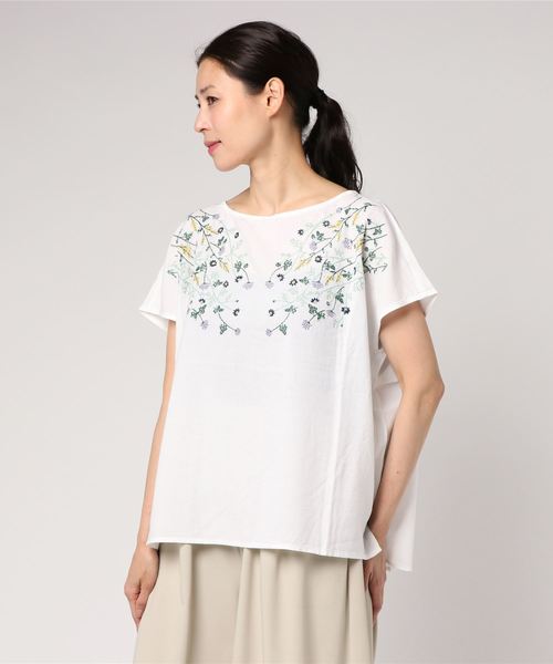 LBC（エルビーシー）の「刺繍ブラウス（シャツ/ブラウス・レディース・ホワイト/オフホワイト・M/L）」の5枚目の写真