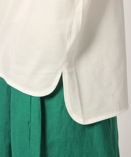 GLOBAL WORK(グローバルワーク)の「シルケットボートネックT半袖/799812(Tシャツ/カットソー・レディース・ホワイト/ブラック/カーキ・MEDIUM/LARGE)」の11枚目の写真