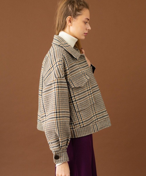 UNITED TOKYO（ユナイテッドトウキョウ）の「ウールブルゾン（ブルゾン・レディース・ブラック/マルチ/キャメル・1）」の13枚目の写真