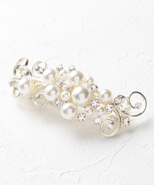 アソートパールバレッタ その他ヘアアクセサリー Passage その他ヘアアクセサリー Mignon Flaneur パサージュミニョンフラヌール のファッション Store Select セール 本物新品保証