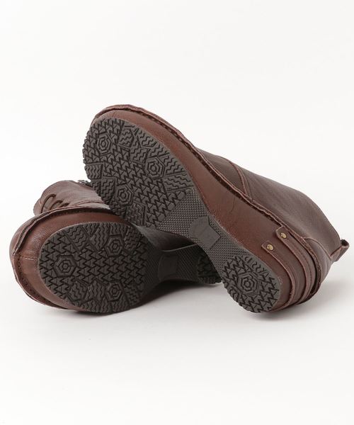 Hina Day Green（ヒナデイグリーン）の「レースアップシンプルショートブーツ（ブーツ・レディース・ダークブラウン/ブラック/キャメル/レッド系その他・M/S/L/3L/LL）」の6枚目の写真