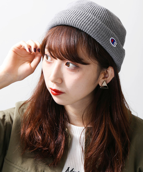 Champion（チャンピオン）の「∴WEGO/Champion別注ショートニットキャップ（ニットキャップ/ビーニー・メンズ・ブラック/ネイビー/レッド/マスタード/杢グレー・FREE）」の15枚目の写真