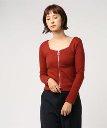 one way | フロントジップテレコ(Tシャツ/カットソー)