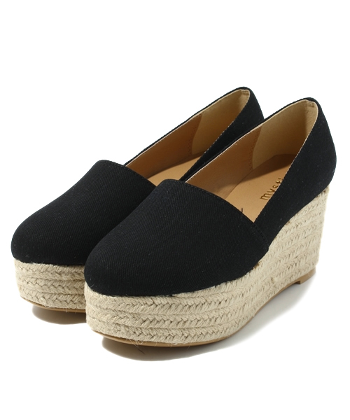 mystic（ミスティック）の「【web限定価格】厚底ジュートスリッポン（サンダル・レディース・オフホワイト/ブラック/ベージュ・37/38/36）」の2枚目の写真