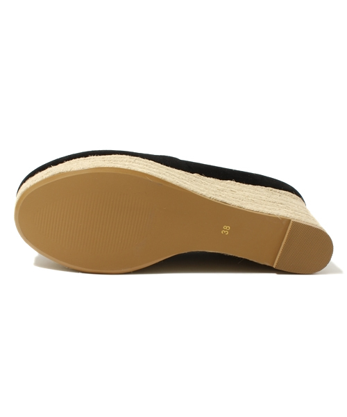 mystic（ミスティック）の「【web限定価格】厚底ジュートスリッポン（サンダル・レディース・オフホワイト/ブラック/ベージュ・37/38/36）」の4枚目の写真