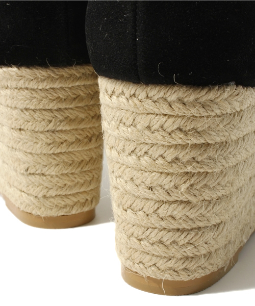 mystic（ミスティック）の「【web限定価格】厚底ジュートスリッポン（サンダル・レディース・オフホワイト/ブラック/ベージュ・37/38/36）」の8枚目の写真