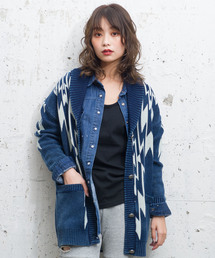 Roger&Raw/ネイティブJQインディゴカーディガン