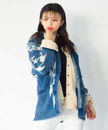 Roger&Raw/ネイティブJQインディゴカーディガン