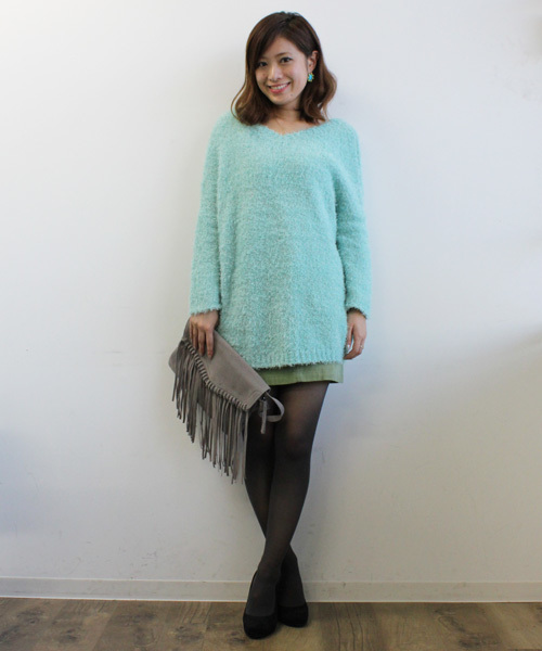 mystic（ミスティック）の「【mystic20th】コーデュロイタイトスカート（スカート・レディース・グレー/グリーン/ブルー/ピンク系その他/ブルー系その他/グリーン系その他・1/2）」の4枚目の写真