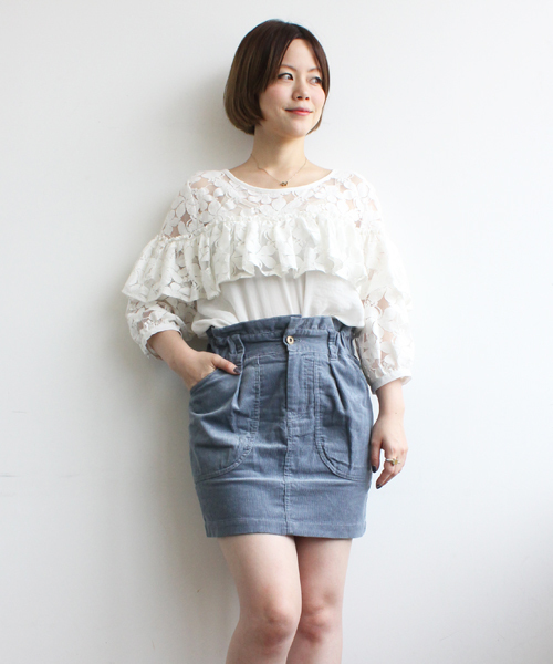 mystic（ミスティック）の「【mystic20th】コーデュロイタイトスカート（スカート・レディース・グレー/グリーン/ブルー/ピンク系その他/ブルー系その他/グリーン系その他・1/2）」の5枚目の写真