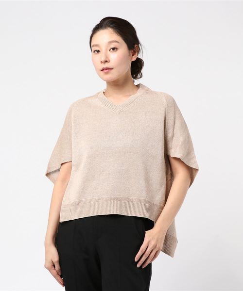 Priorityの ポンチョ風ニット ニット セーター Wear