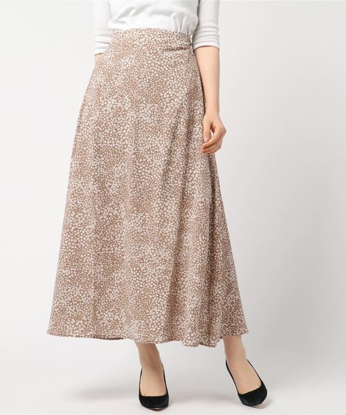 flower（フラワー）の「ペイントフラワースカート（スカート・レディース・ブラック/ベージュ/ブルー・FREE）」の6枚目の写真