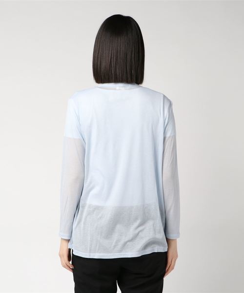 A/C DESIGN BY ALPHA CUBIC（エーシーデザインバイアルファキュービック）の「◇カタログ掲載◇着流しカーディガン（カーディガン/ボレロ・レディース・ピンク/サックスブルー/ライトグレー/ネイビー・M size/L size）」の12枚目の写真