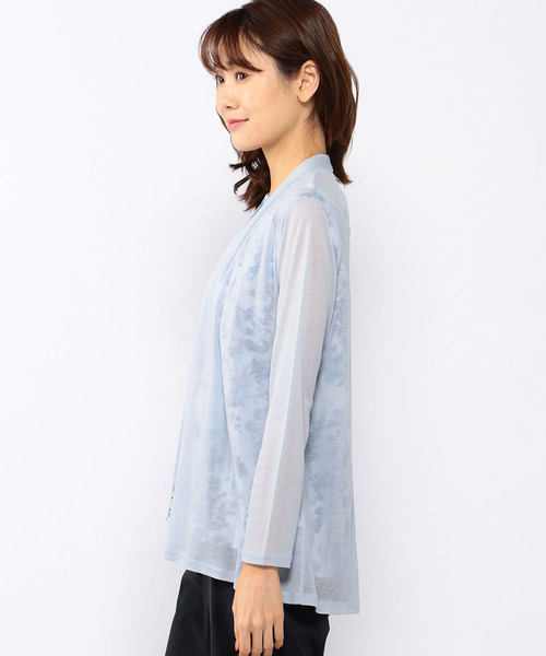 A/C DESIGN BY ALPHA CUBIC（エーシーデザインバイアルファキュービック）の「◇カタログ掲載◇着流しカーディガン（カーディガン/ボレロ・レディース・ピンク/サックスブルー/ライトグレー/ネイビー・M size/L size）」の7枚目の写真