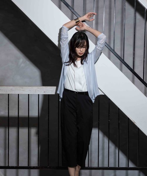 A/C DESIGN BY ALPHA CUBIC（エーシーデザインバイアルファキュービック）の「◇カタログ掲載◇着流しカーディガン（カーディガン/ボレロ・レディース・ピンク/サックスブルー/ライトグレー/ネイビー・M size/L size）」の19枚目の写真